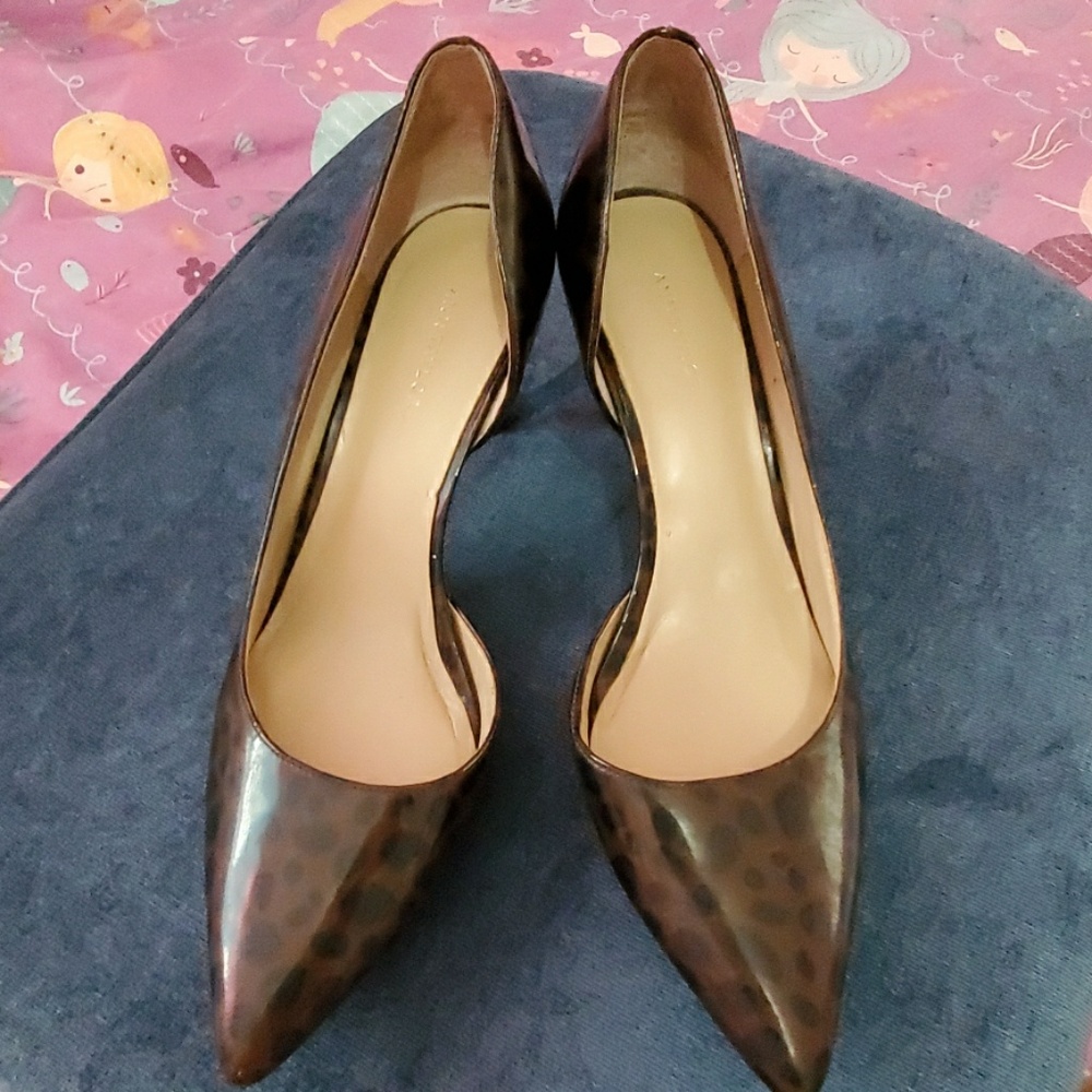 Leopard pump shoes